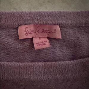 Lilly Pulitzer Lavender Cashmere Crew Neck Sweater